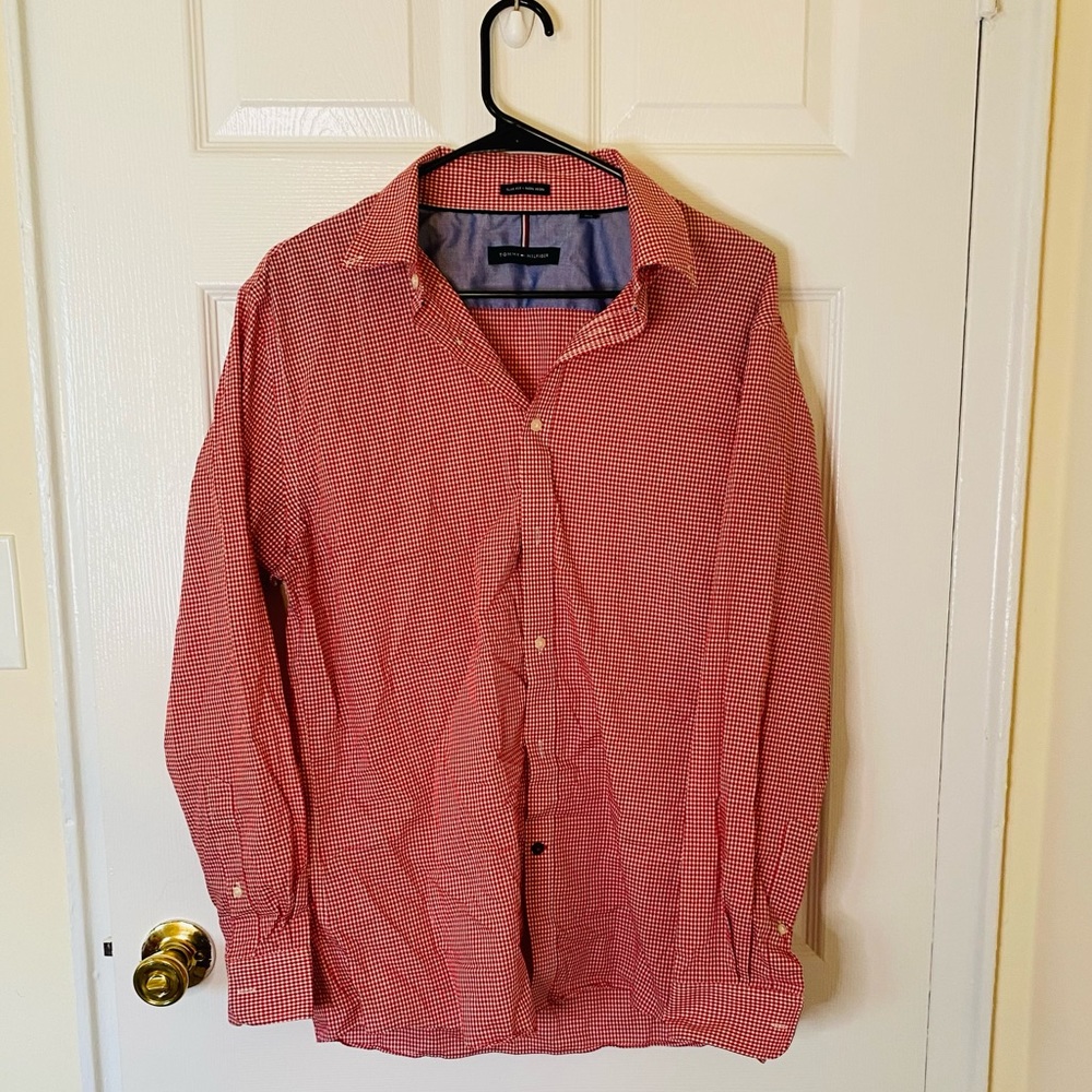Men’s 16 Tommy Hilfiger Plaid Button Down Shirt